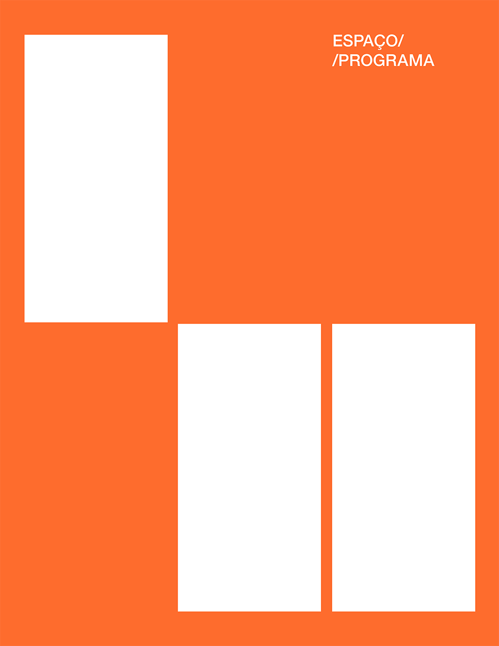 Capa do livro Espaço/Programa